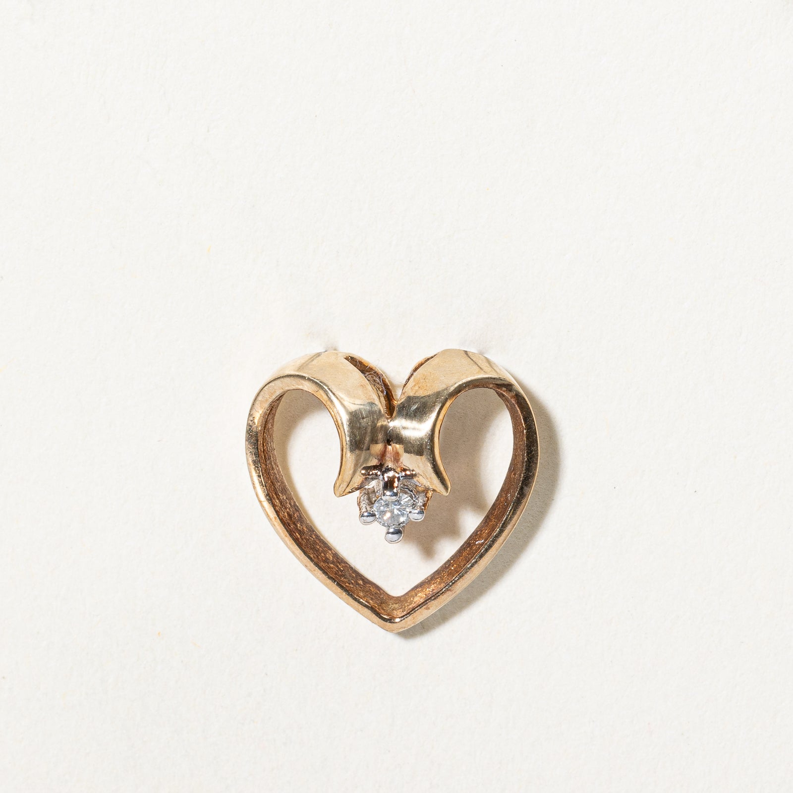0.03ct Diamond Heart Pendant Necklace for Women - 14K White Gold Elegant Jewelry Gift for Valentine's Day, Anniversary & Special Occasions