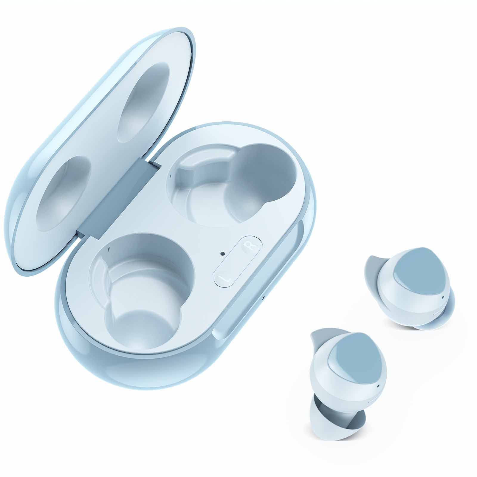 UrbanX Street Buds Plus True Wireless Earbuds for Samsung Galaxy A03s - Bluetooth 5.0 with Hands-Free Controls & Wireless Charging Case - Sweatproof for Gym, Running & Commuting - Blue