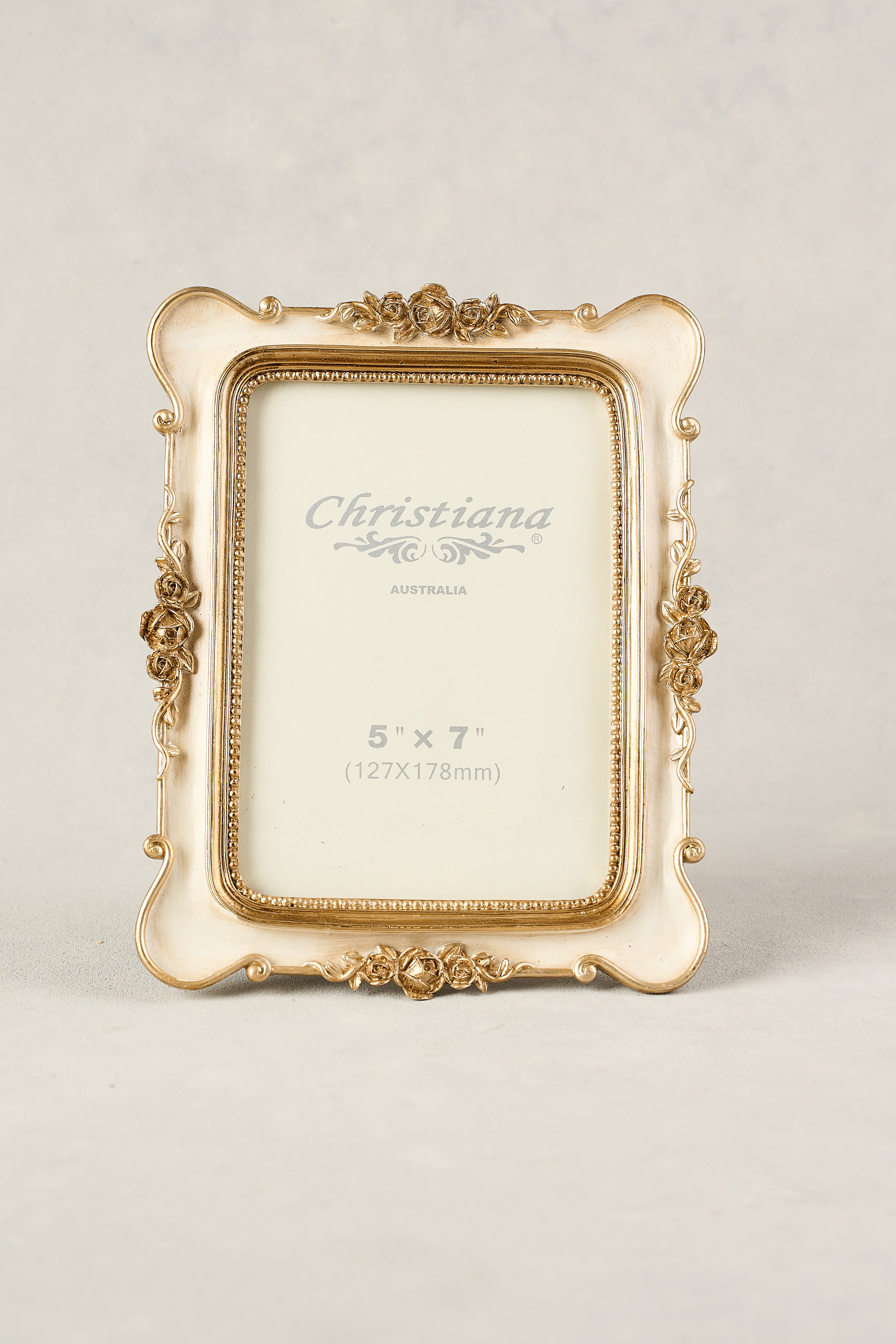 5x7 Rose Photo Frame - Elegant Floral Picture Frame for Wall or Tabletop Display - Perfect for Weddings, Anniversaries, and Home Decor