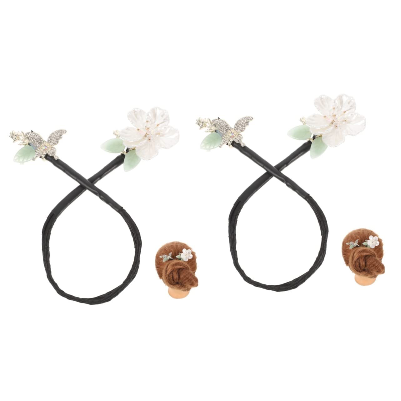 Minkissy Hair Up Twist Wire Hair Bun Maker - 2PCS Women's Hair Styling Tool for Ponytails & Buns | Perfect for Updos, Work, Parties & Everyday Elegance