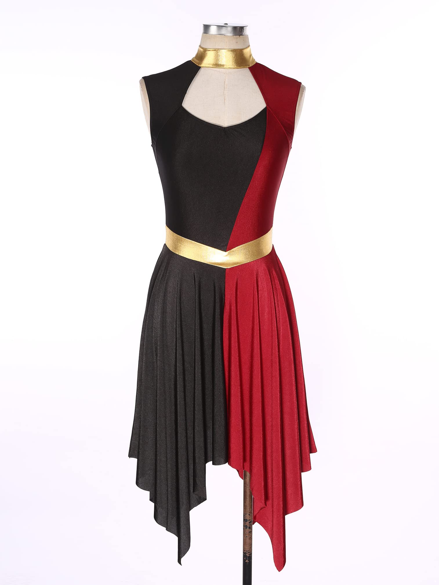 SEO-Optimized Liturgical Sleeveless Praise Dance Tunic for Women - Cut Out Lyrical Worship Overlay Dance Costume for Church Performances and Worship Events