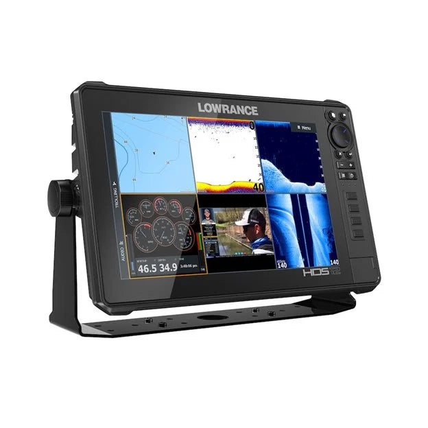 Lowrance HDS Live 12 Fish Finder with Active Imaging 3-in-1 Sonar System - Premium Marine GPS Chartplotter for Offshore Fishing & Boat Navigation