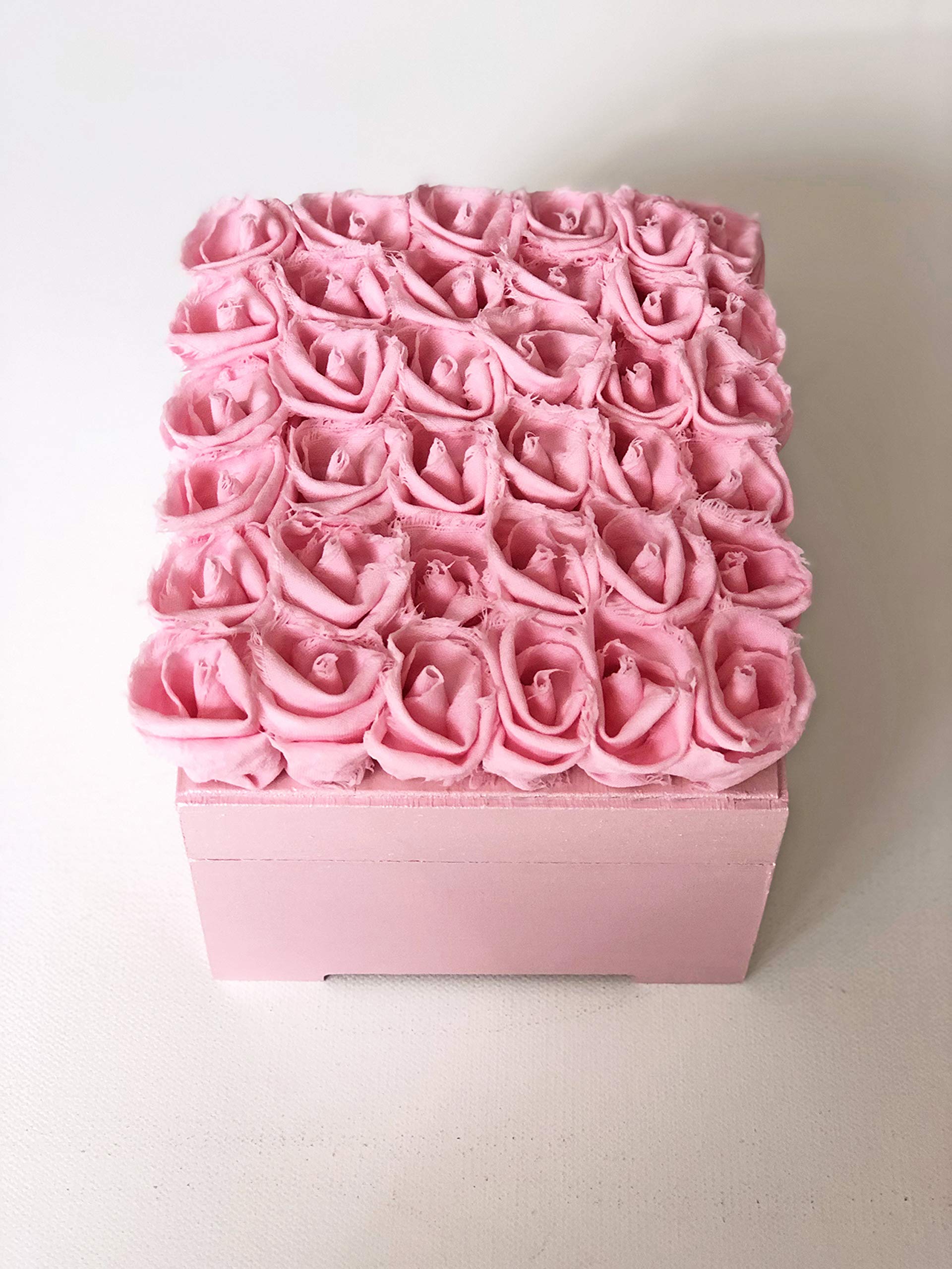 Elegant Pink Rose Jewelry Box for Women - Perfect for Gift, Wedding, Birthday & Valentine's Day - Jewelry Storage Organizer with Velvet Lining