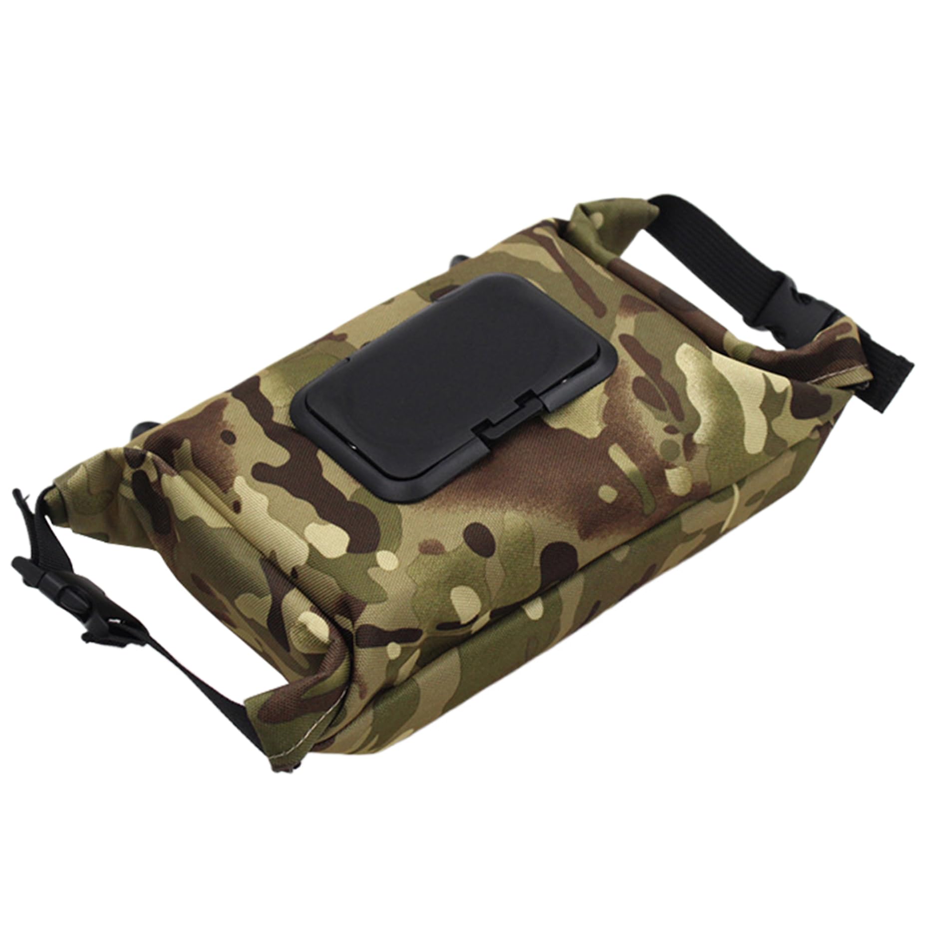 Waterproof Canvas Camping Wipes Dispenser with Press Lid - Portable Refillable Hanging Toilet Paper Case for Outdoor Adventures, Hiking, Travel & Emergency Kits (Camouflage) | Ideal for Camping, Backpacking, Road Trips & Survival Gear