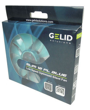 Gelid 120x120x15mm Slim Case Fan FN-FW12SlimBPL - Ultra Quiet 16mm PWM Cooling Fan for PC, Laptop & Gaming Rig - Perfect for Small Form Factor Builds & Silent PC Setups