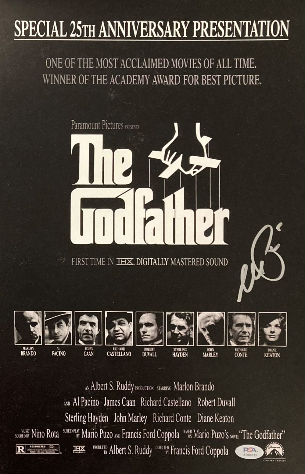 Authentic Al Pacino Signed 11x17 The Godfather Movie Photo - PSA/DNA Certified Collectible - Perfect for Film Memorabilia Displays & Gift for Movie Fans