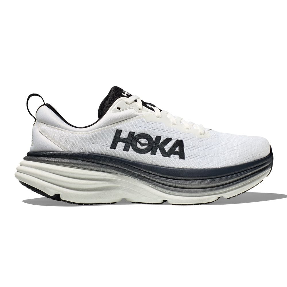 Hoka Men's Bondi 8 Running Shoes - Lightweight Cushioned Sneakers for Marathon, Jogging & Walking - Breathable Mesh Upper with Maximum Support & Comfort