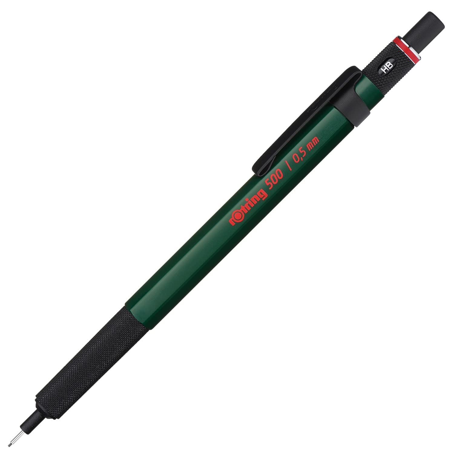 Rotring 500 Mechanical Pencil - 0.5mm Drafting Pencil with Green Barrel for Architects, Engineers & Artists | Precision Drawing & Technical Sketching Tool