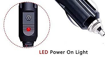 15FT 12V Cigarette Lighter to SAE Extension Cable - Quick Release Battery Charging Power Cord with Reverse Polarity Adapter for Car, RV, Boat, Sprayer & Trickle Charging - Durable Automotive Accessory for Road Trips & Emergency Power Supply