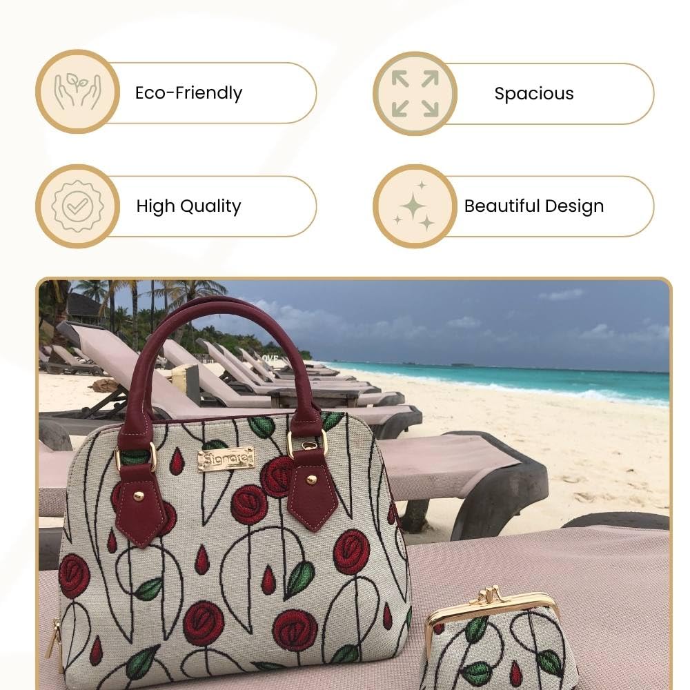 Signare Women's Fashionable Tapestry Handbag & Shoulder Bag - Stylish Crossbody Purse for Women, Girls & Teens | Perfect for Daily Use, Travel, Shopping & Casual Outings