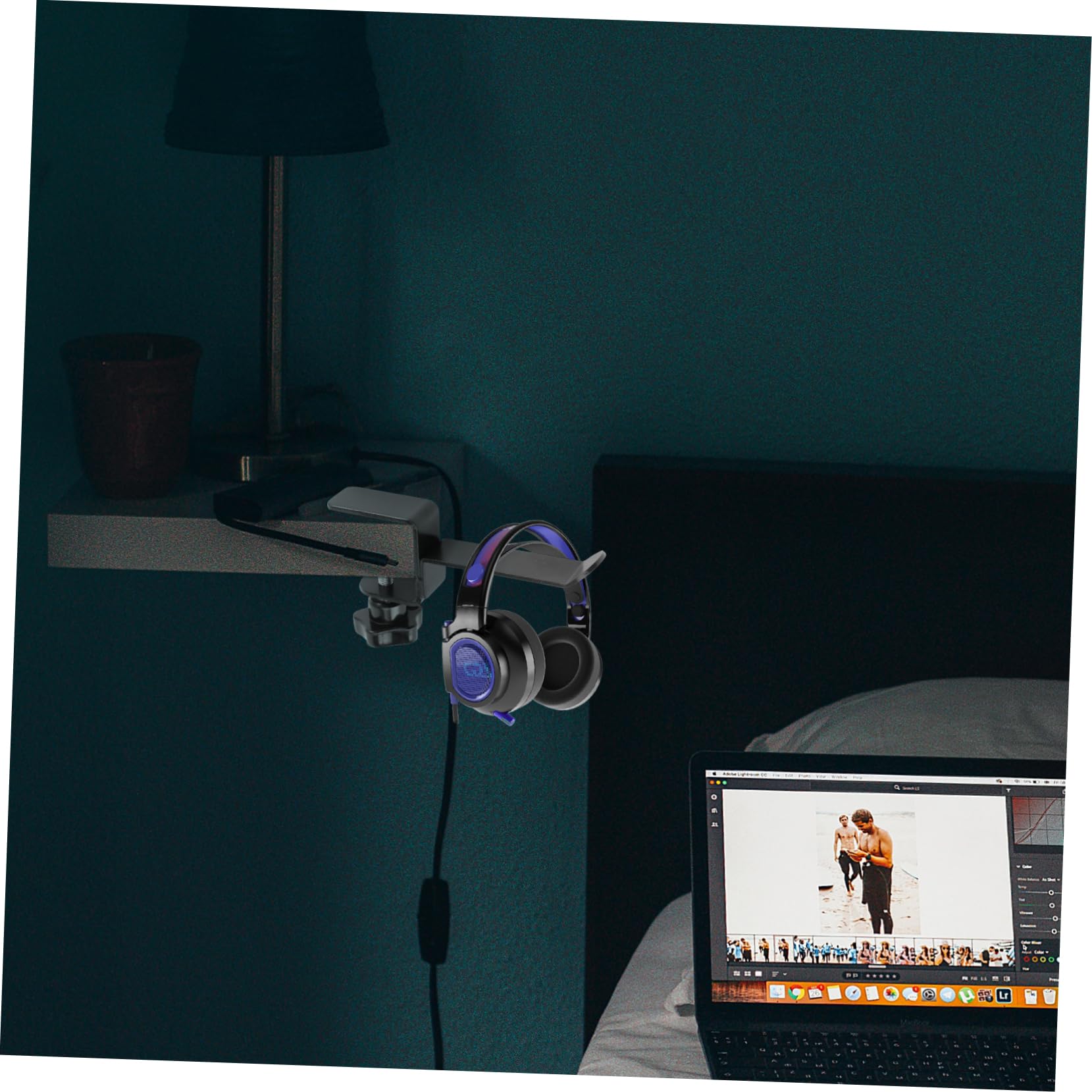 Universal Headphone Stand Holder - Adjustable Headset Shelf Rack for Big Headphones | Perfect for Gaming, Office & Home Organization | Durable Headphone Accessories Storage Solution