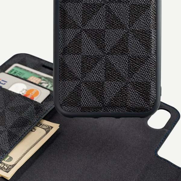 iPhone XS Max Wallet Case with Card Holder & Kickstand - Premium Leather Folio Cover for Protection | Perfect for Business, Travel & Everyday Use