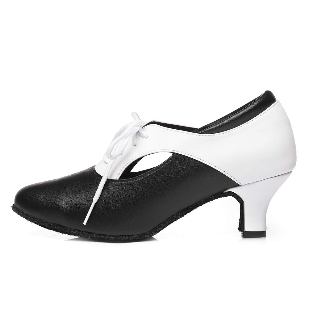 DKZSYIM Women's Latin Dance Shoes - Professional Ballroom Performance & Practice Shoes for Jazz, Salsa, Tango (Model YCL288) - Perfect for Dance Classes, Competitions & Stage Performances
