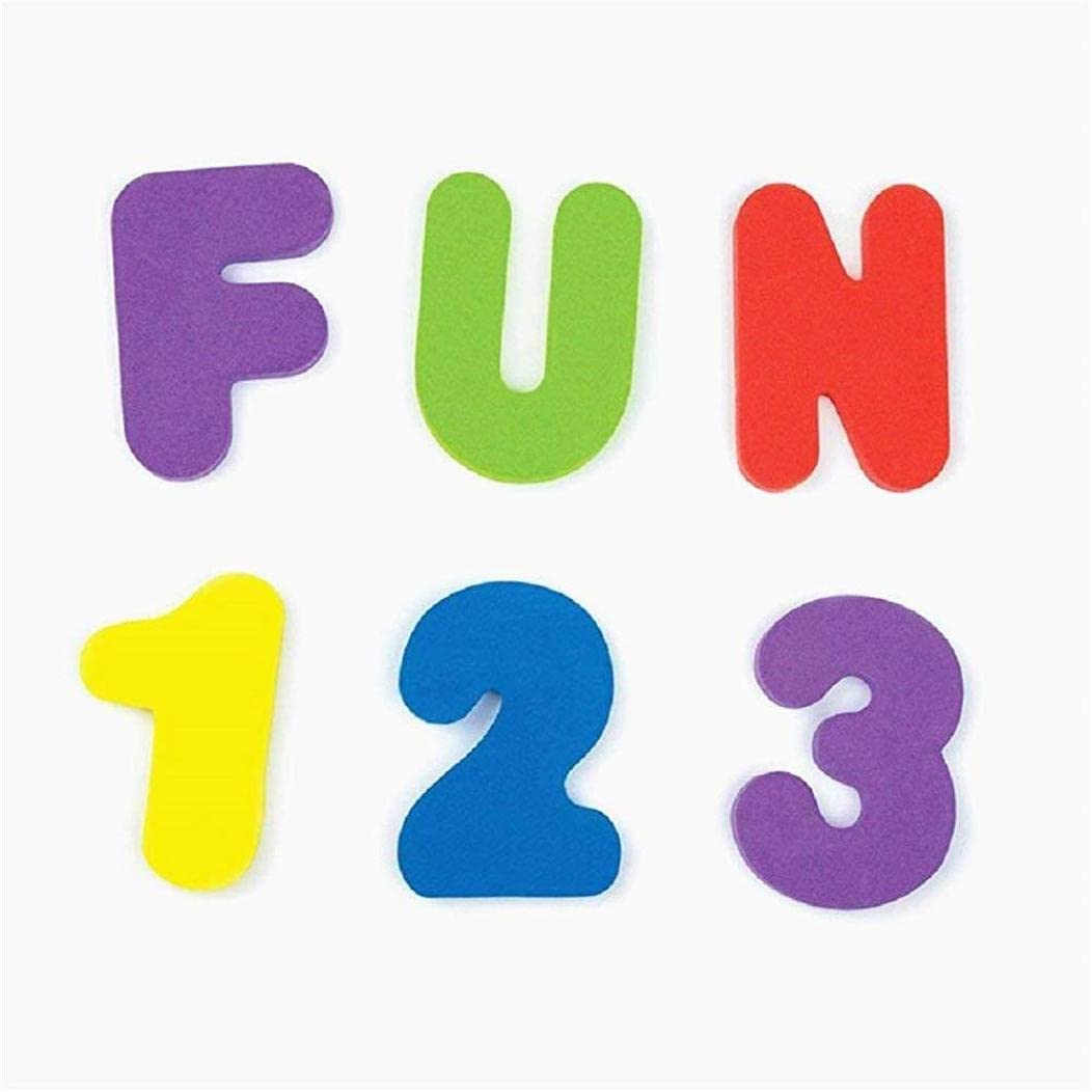 Non-Toxic Foam Numbers & Letters Bath Toys - 36PCS Educational Alphabet Counting Set for Toddlers | Safe Bathtime Learning & Sensory Play for Babies