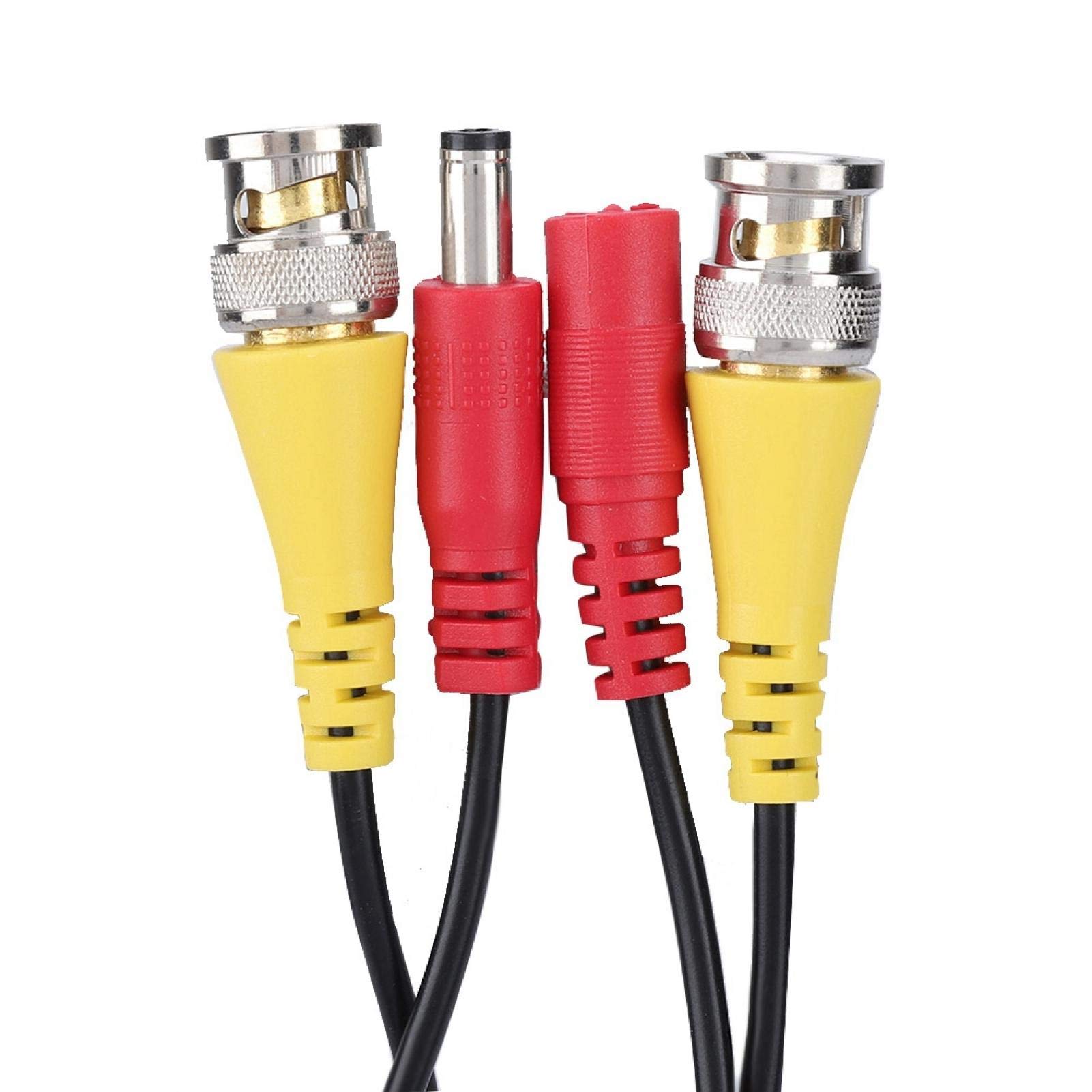 Zetiling 2-in-1 BNC+DC CCTV Cable - 10M Security Camera Power Wire for Surveillance Systems