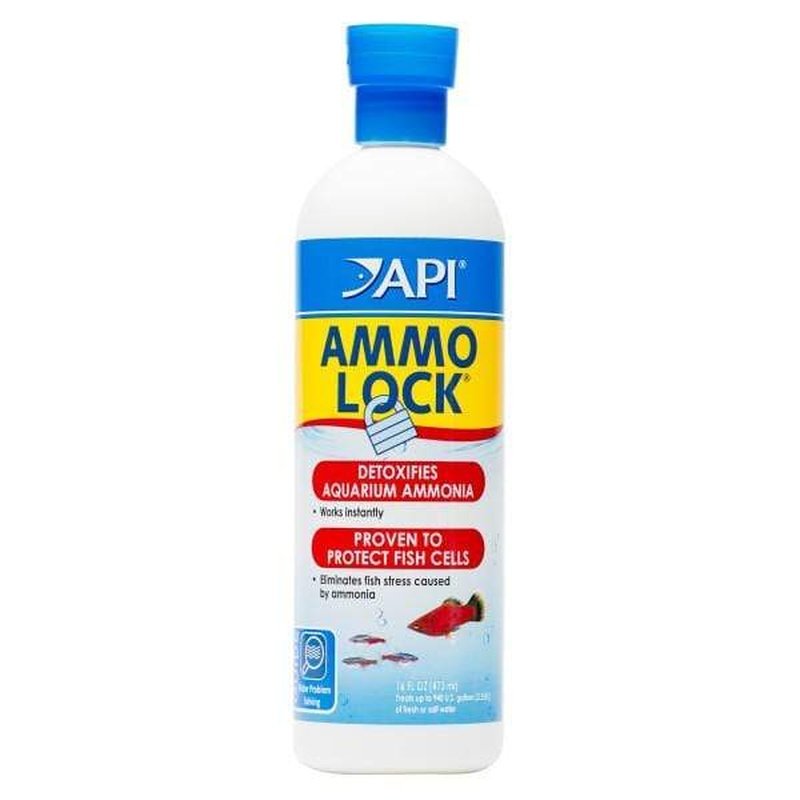 API Ammo Lock - Water Conditioner for Aquariums | Removes Chlorine & Detoxifies Heavy Metals | Ideal for Freshwater & Saltwater Fish Tanks | Use During Water Changes & Tank Maintenance