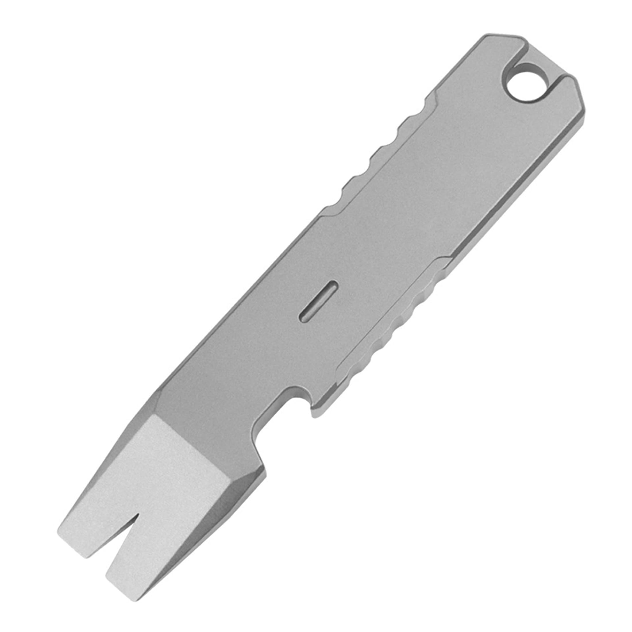 Premium Titanium Alloy EDC Pry Bar - Multifunctional Pocket Tool with Bottle Opener & Mini Crowbar for Outdoor, Survival & Everyday Carry (EDC) - Perfect for Camping, Hiking, Emergency & DIY Projects