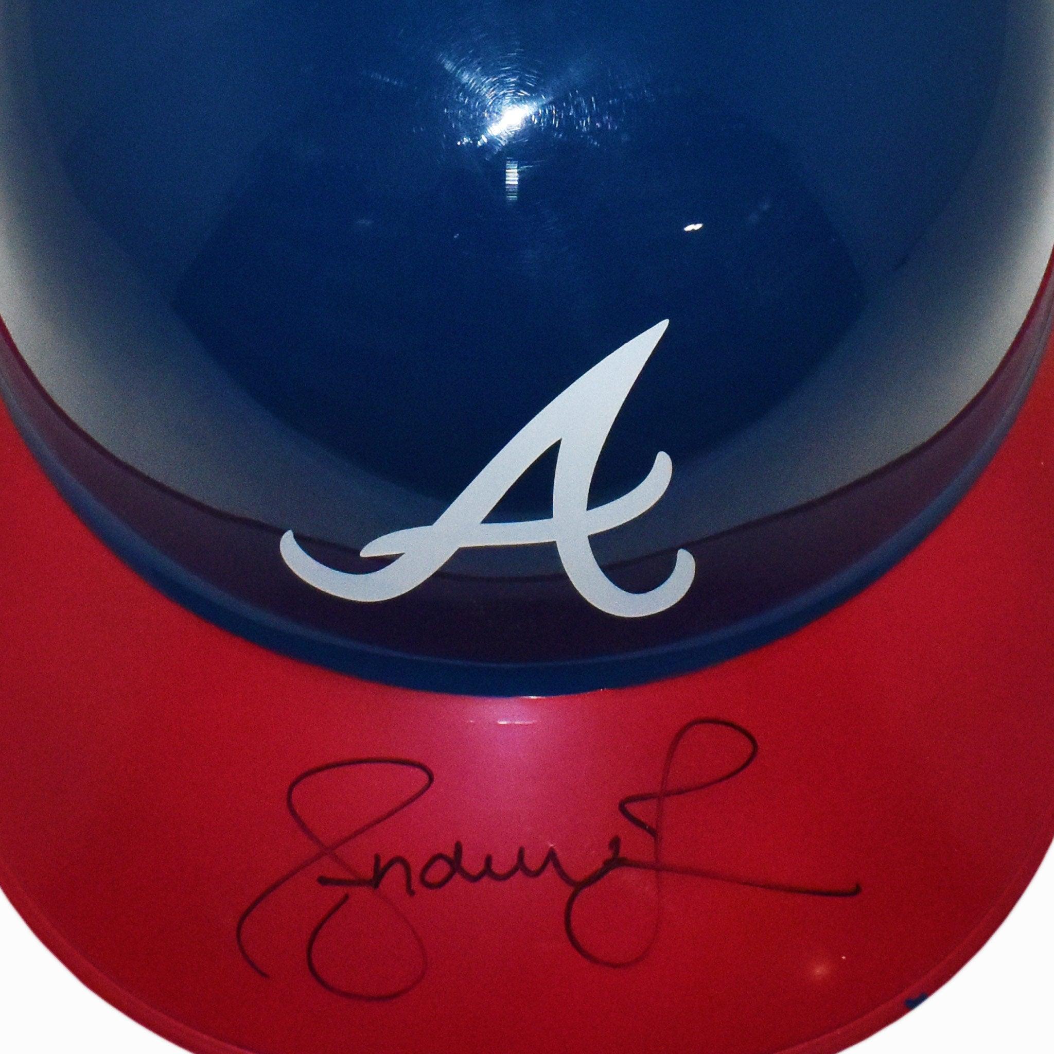 Andruw Jones Autographed Atlanta Braves Baseball Helmet with JSA Certificate - Perfect for Collectors, Fans, and Sports Memorabilia Displays