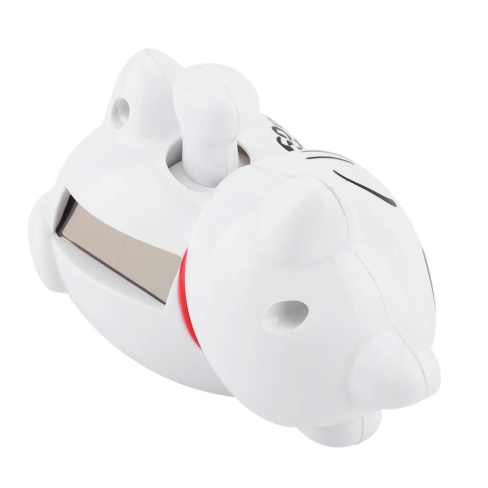 Solar Powered Lucky Fortune Cat - Feng Shui Wealth Welcoming Waving Arm Statue for Home & Office Decor | Cute Good Luck Charm for Business Success & Positive Energy