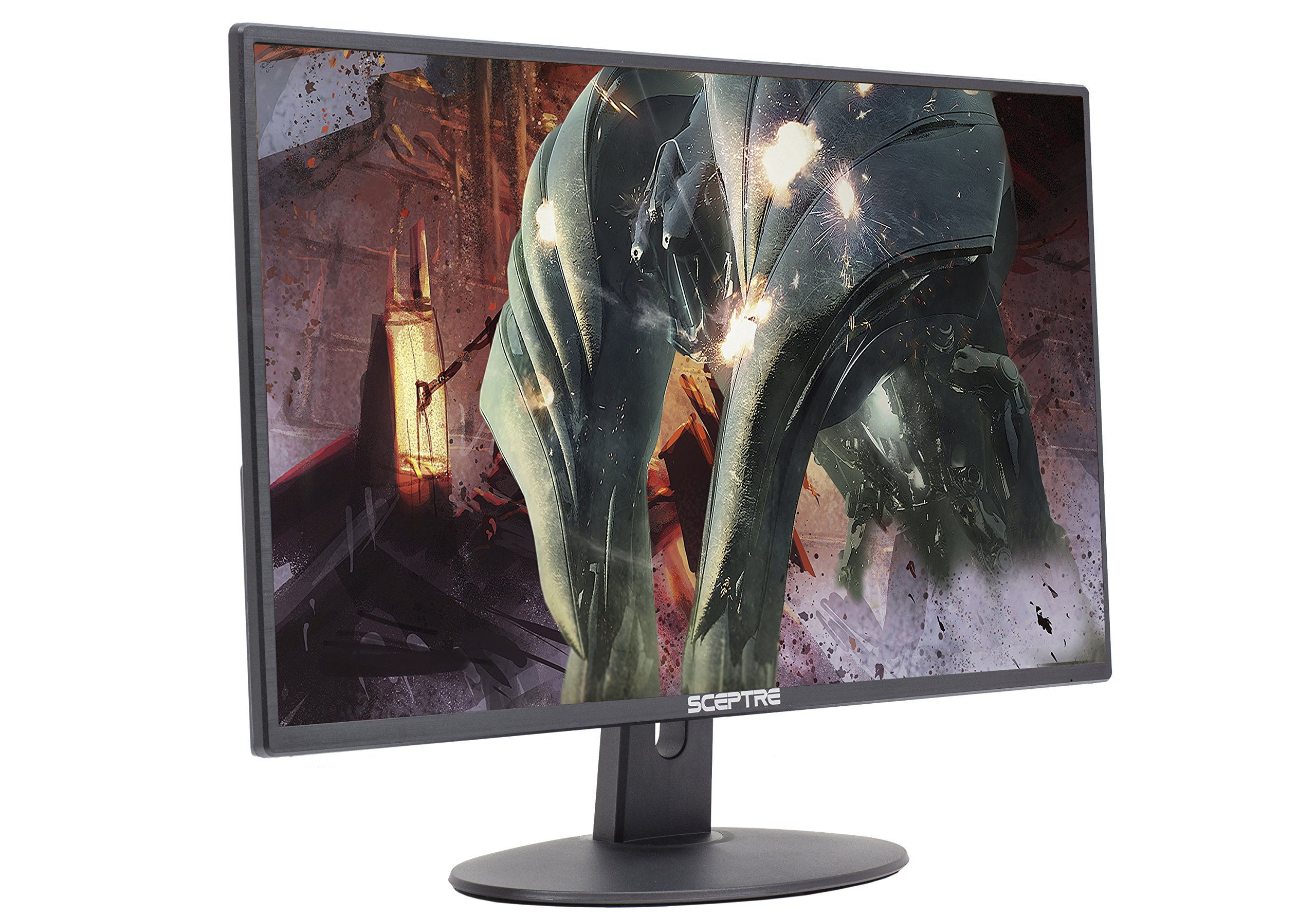 Sceptre 27-Inch FHD 1080p LED Gaming Monitor - 75Hz Refresh Rate, 2X HDMI & VGA Ports, Built-in Speakers, Ultra Slim Metal Black Design - Perfect for PC Gaming, Home Office & Entertainment Setup