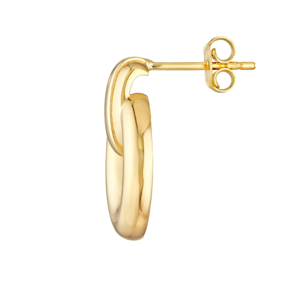14K Gold Oval Drop Earrings for Women - Elegant Dangling Jewelry for Parties, Weddings & Everyday Wear