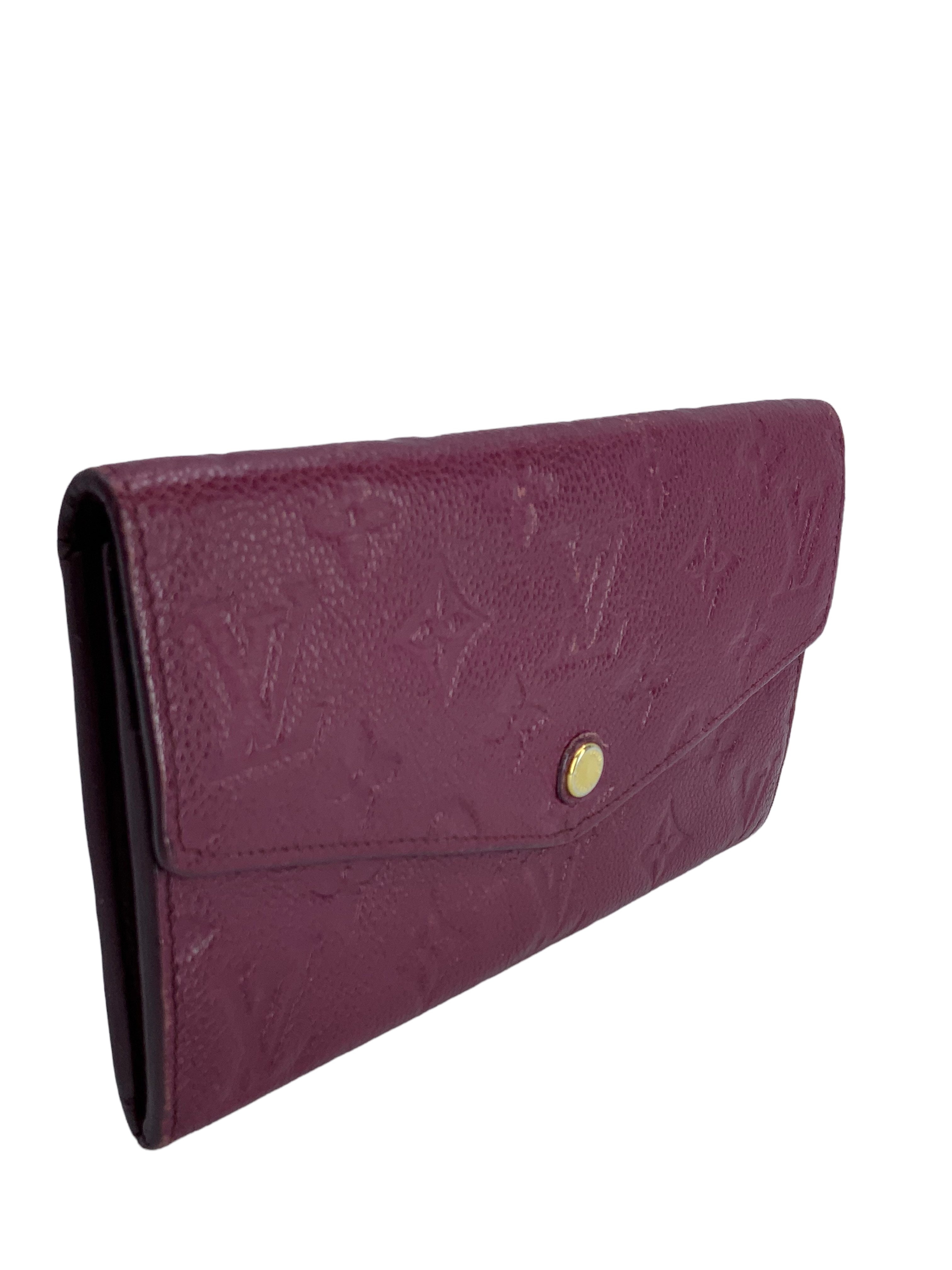 Louis Vuitton Monogram Empreinte Josephine Long Wallet for Women | Genuine Leather Luxury Bifold Wallet | Perfect for Everyday Use & Special Occasions