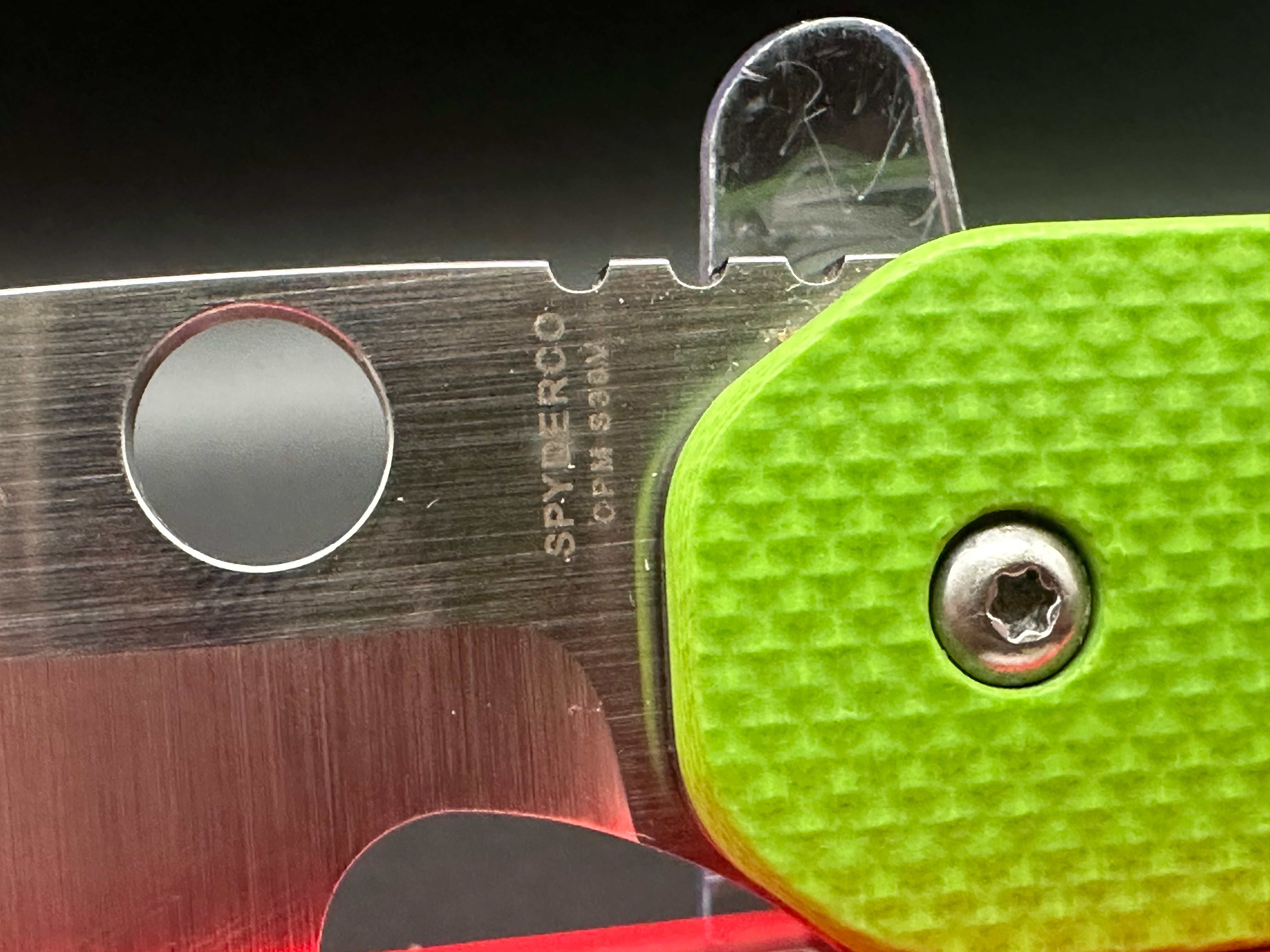 Spyderco Smock C240CFP Folding Knife with Green & Carbon Fiber Scales - EDC Pocket Knife for Outdoor, Camping, and Everyday Carry