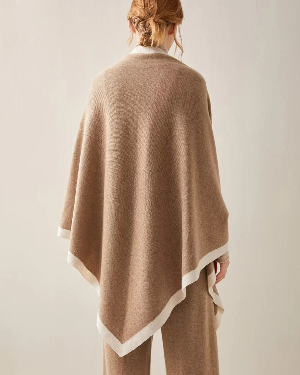 Luxurious Cashmere Color Block Wrap Scarf - Soft & Warm Winter Fashion Accessory for Women - Perfect for Office, Travel, and Evening Outings