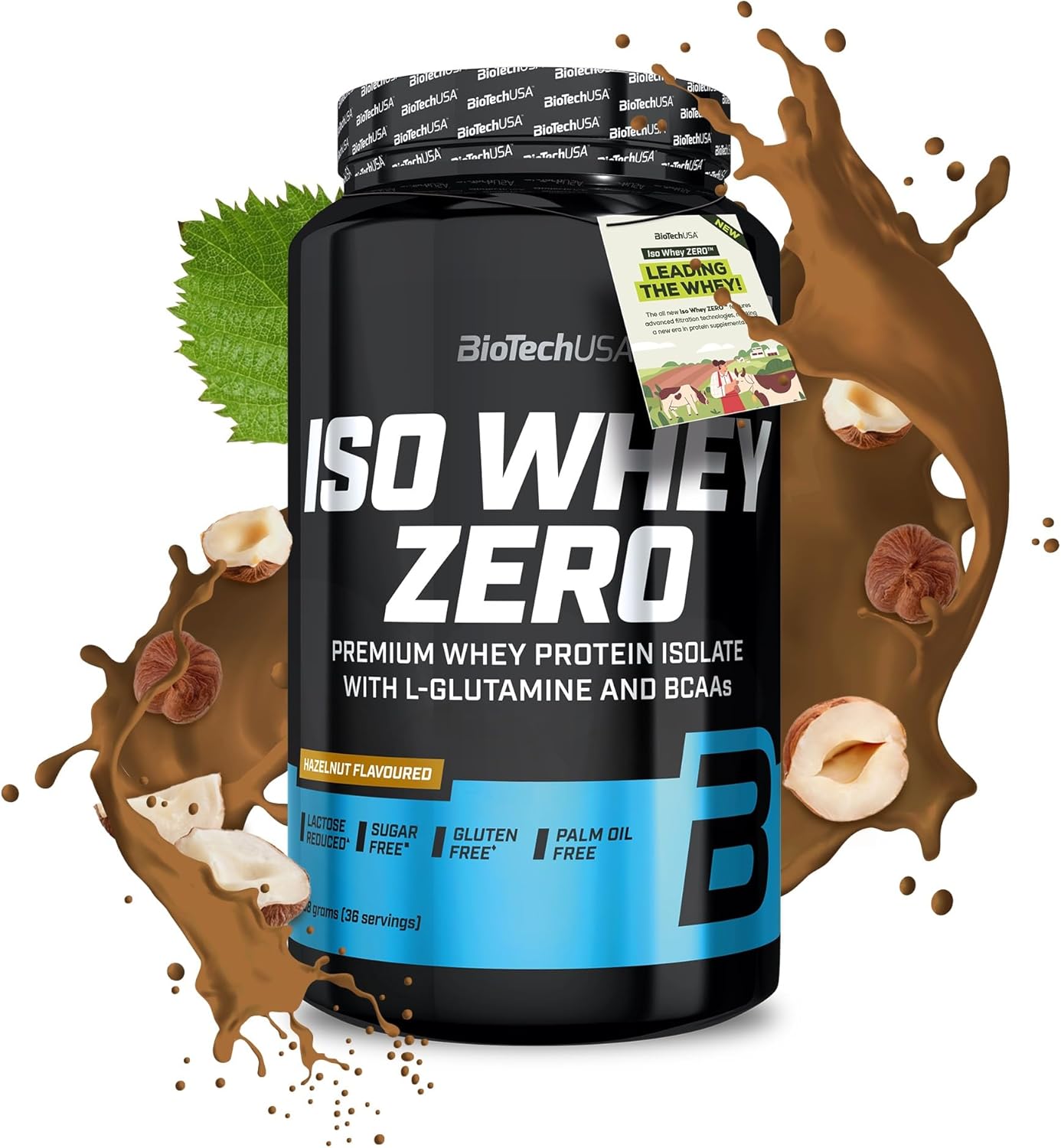 BioTechUSA Iso Whey Zero 908g - Premium Zero Carb Whey Protein Powder for Muscle Recovery & Growth - Ideal for Post-Workout, Gym & Fitness Enthusiasts