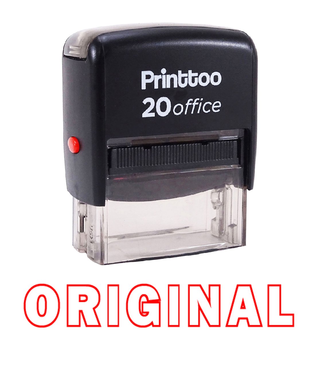 Custom Self-Inking Rubber Stamp for Office & Business - Personalized Red Ink Stamp - Perfect for Documents, Envelopes, and Paperwork (Printtoo Original)