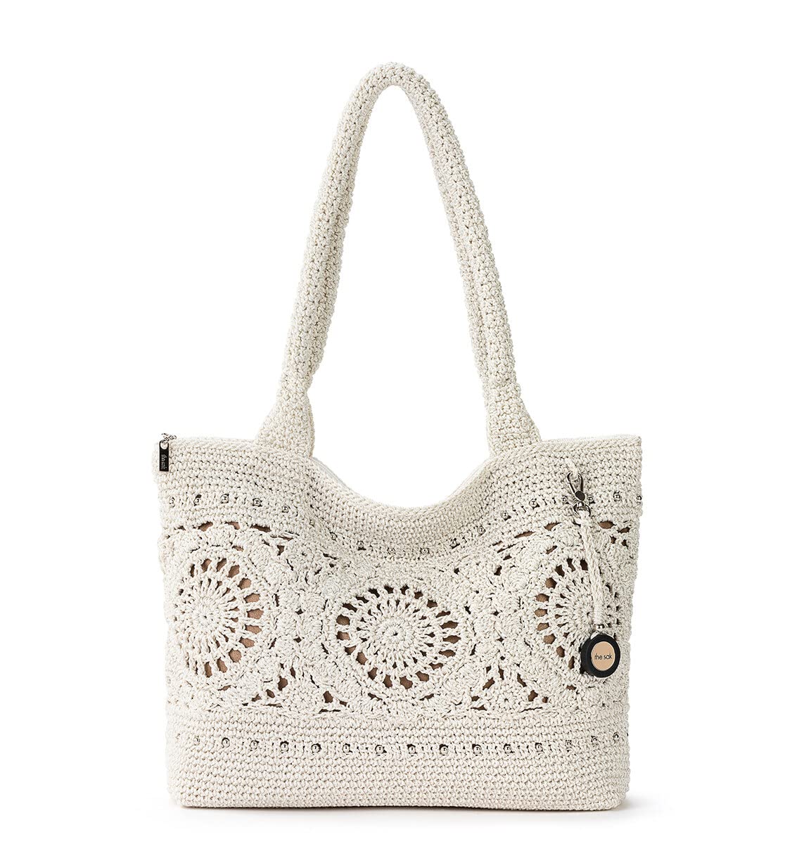 The Sak Crafted Classics Hand Crochet Women's Tote Bag - Stylish Shoulder Purse for Everyday Use, Travel & Beach - Durable Carryall with Adjustable Straps | Perfect for Work, Shopping & Weekend Getaways