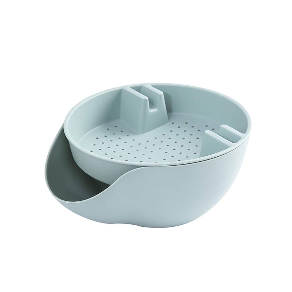 Double Layer Dry Fruit Containers & Snack Storage Box - Creative Bowl with Phone Holder, Dish Organizer & Garbage Holder for Kitchen Countertop, Pantry, Office Desk (Color: B) - Perfect for Storing Nuts, Seeds, Snacks & Organizing Small Items