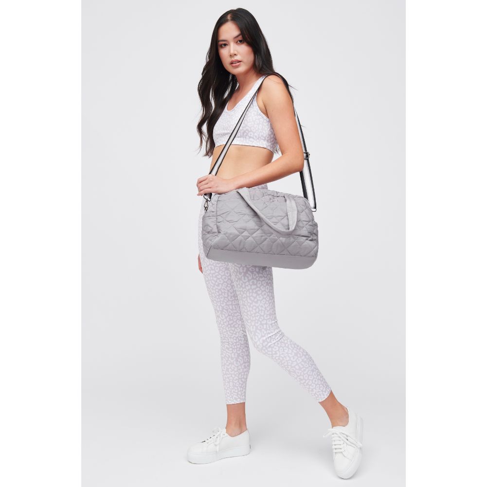 Spencer Quilted Nylon Weekender Bag - Stylish Durable Travel Duffel for Women & Men - Perfect for Weekend Getaways, Gym, Work & Overnight Trips