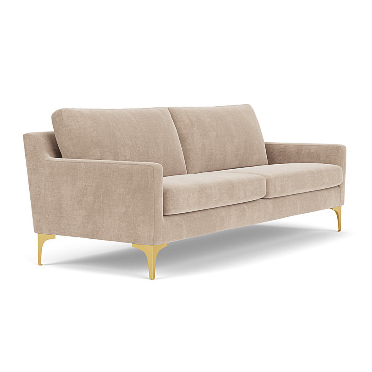 Astha Fabric 3-Seater Sofa - Modern Living Room Furniture for Small Spaces | Comfortable Couch for Apartments, Dorm Rooms & Cozy Homes
