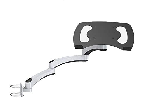 Ultra Long Arm Aluminum Alloy Full Motion Wall Mount Laptop Stand - Adjustable Monitor Holder for Bed, Desk & Office (Ideal for Home, Dorm & Workspace)