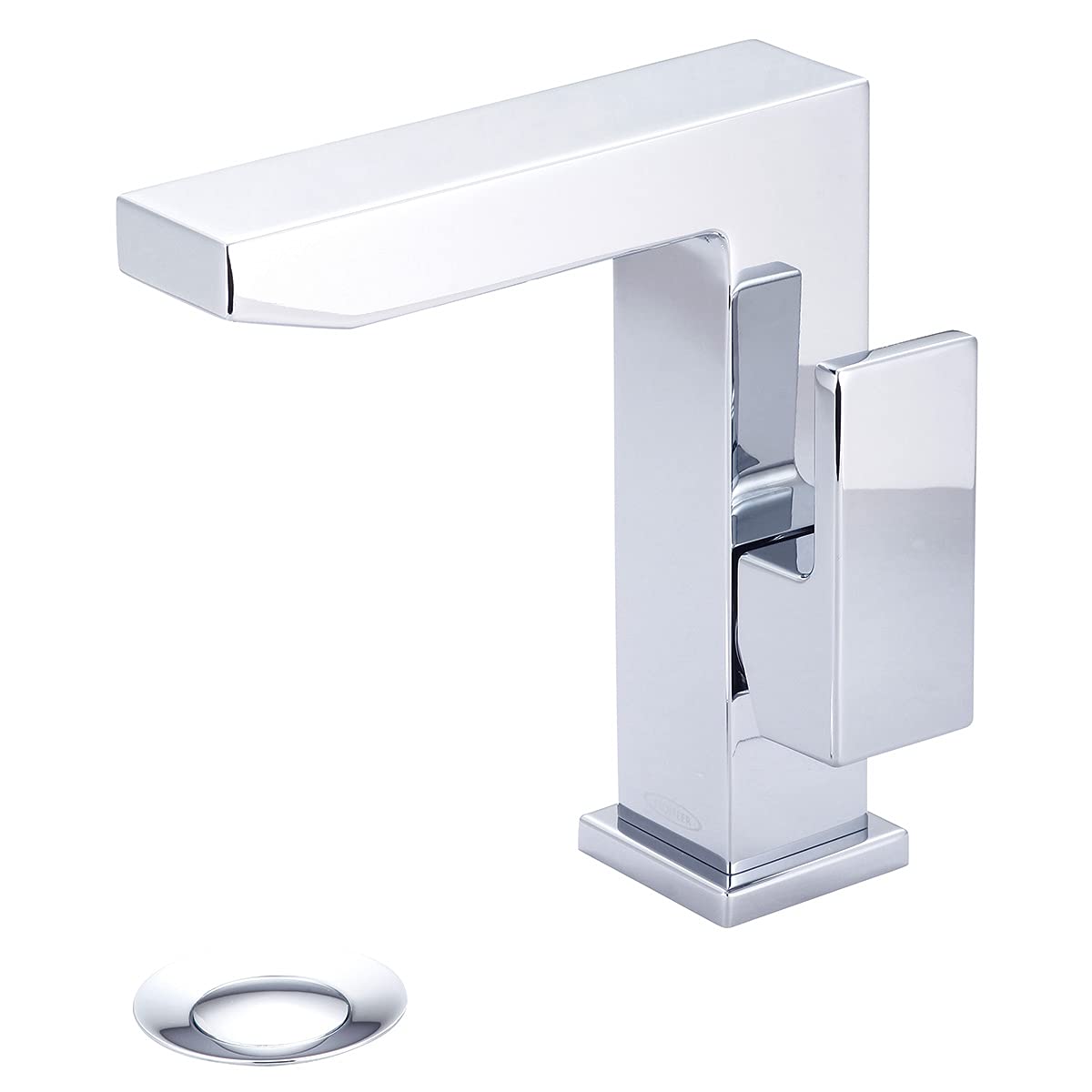 Modern Single Hole Deck Mount Bathroom Sink Faucet with Drain Assembly - Polished Chrome Finish for Bathroom Vanity & Powder Room Renovation
