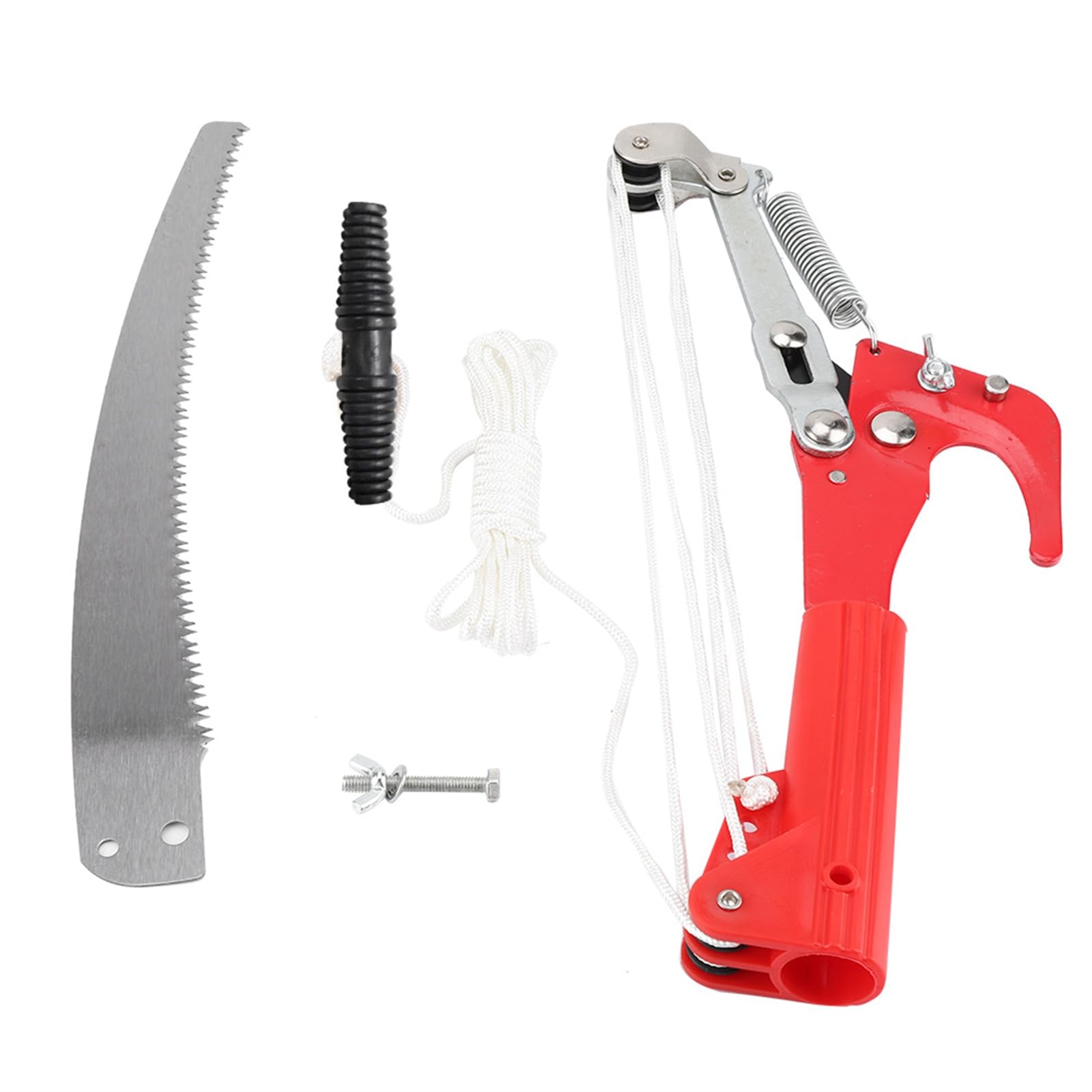 **4-Wheel Manual Pole Saw - High Reach Tree Trimmer & Branch Cutter for Garden Pruning | Durable Pole Pruner for Trimming Trees, Shrubs & Tall Branches | Perfect for Landscaping, Yard Maintenance & DIY Gardening**