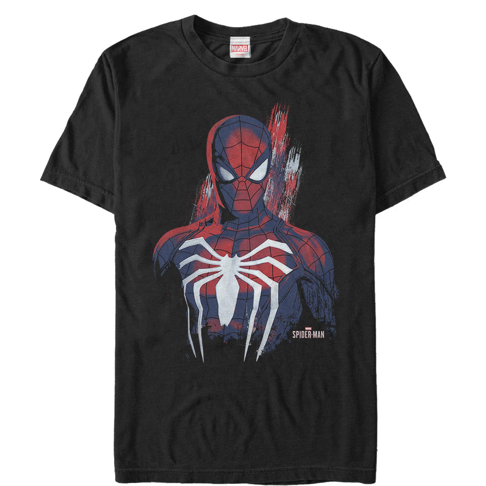 Marvel Gamerverse Spider-Man Streak Graphic T-Shirt for Men | Superhero Gaming Tee | Casual Wear & Cosplay