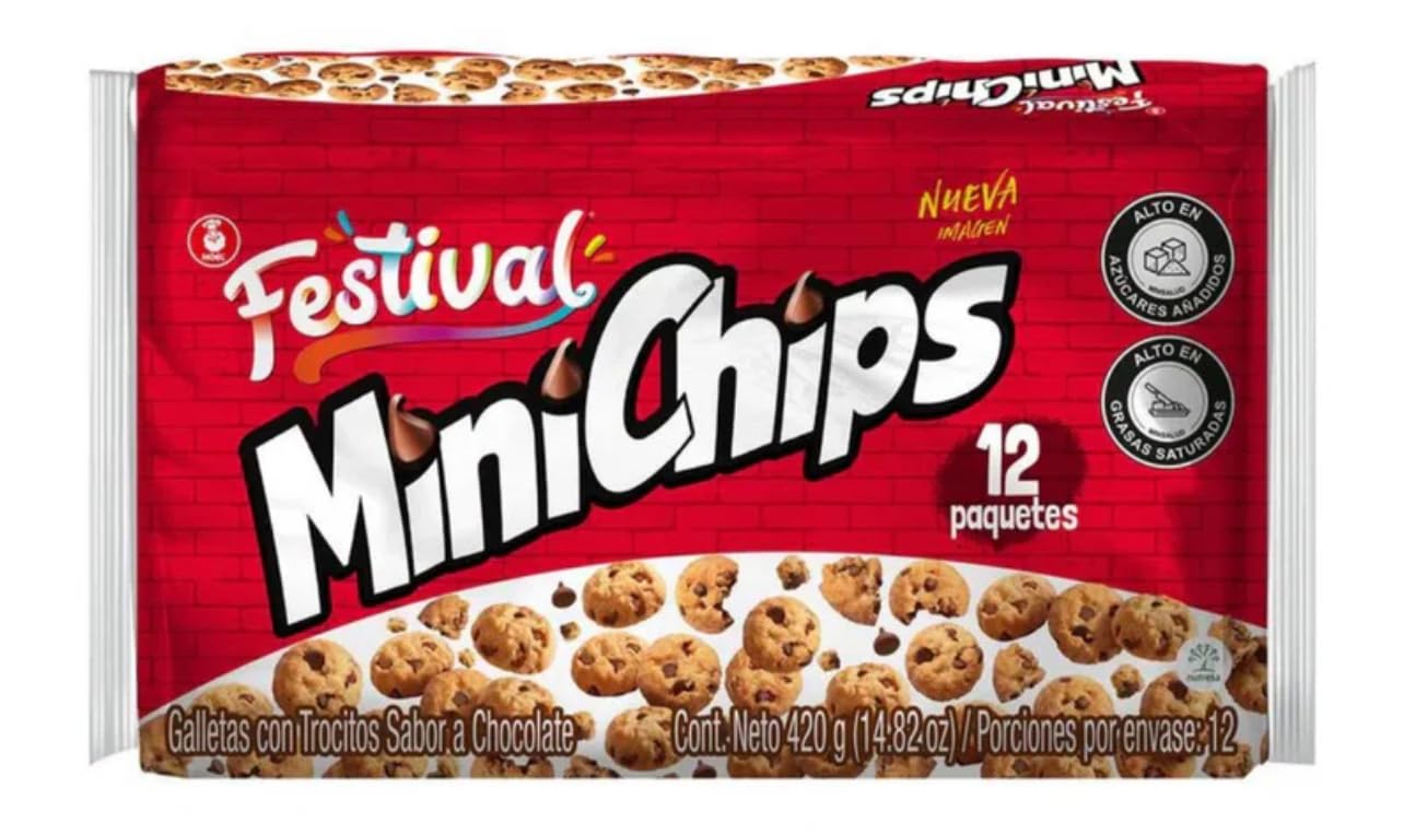 Festival Chocolate Mini Chocolate Chips (12 Pack) - Authentic Colombian Snacks for Baking, Desserts & Party Treats | Perfect for Cookies, Cakes & Hot Cocoa Toppings