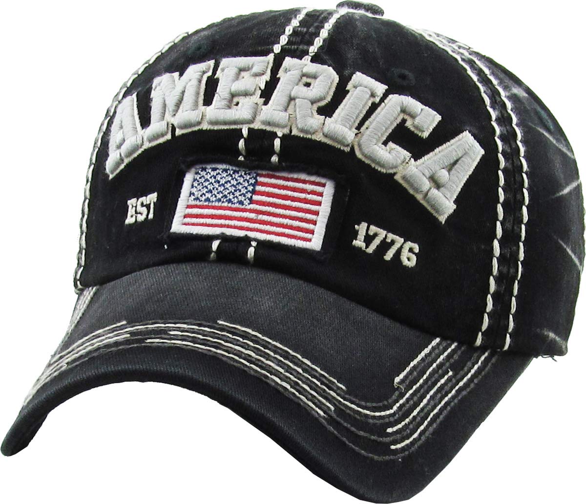 Vintage Distressed American Eagle Dad Hat - Adjustable Baseball Cap for Men & Women - Perfect for Outdoor Sports, Casual Wear & Patriotic Events