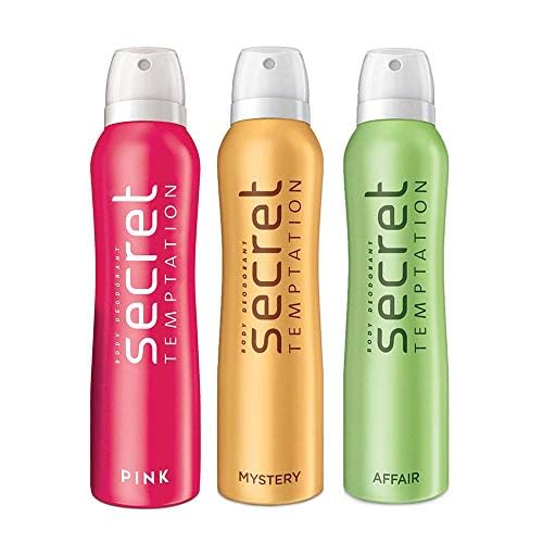 Thakor Craft Women's Deodorant Combo - Affair, Mystery & Pink Scents, Pack of 3 (5oz Each) | Long-Lasting Fragrance for Daily Use, Gym & Outdoor Activities