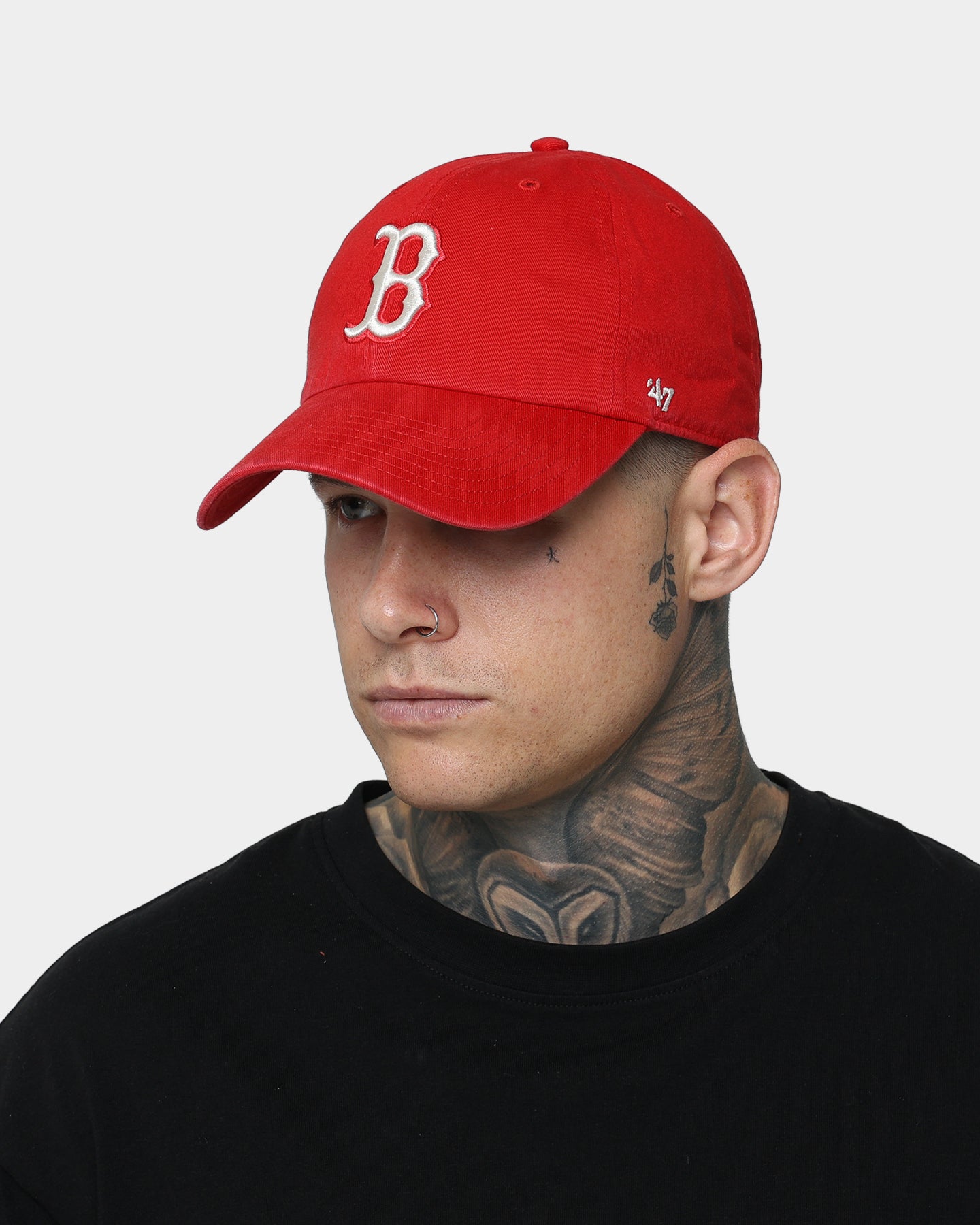 47 Brand Boston Red Sox 'Red Chile' Adjustable Strapback Hat - Red/Natural - Perfect for Baseball Games, Sports Events & Casual Wear