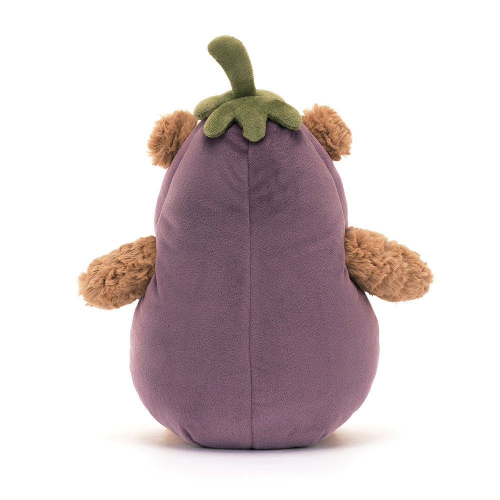 Bartholomew Bear Eggplant Plush Toy - Soft & Cuddly Stuffed Animal for Kids, Perfect for Gifts, Nursery Decor & Comfort