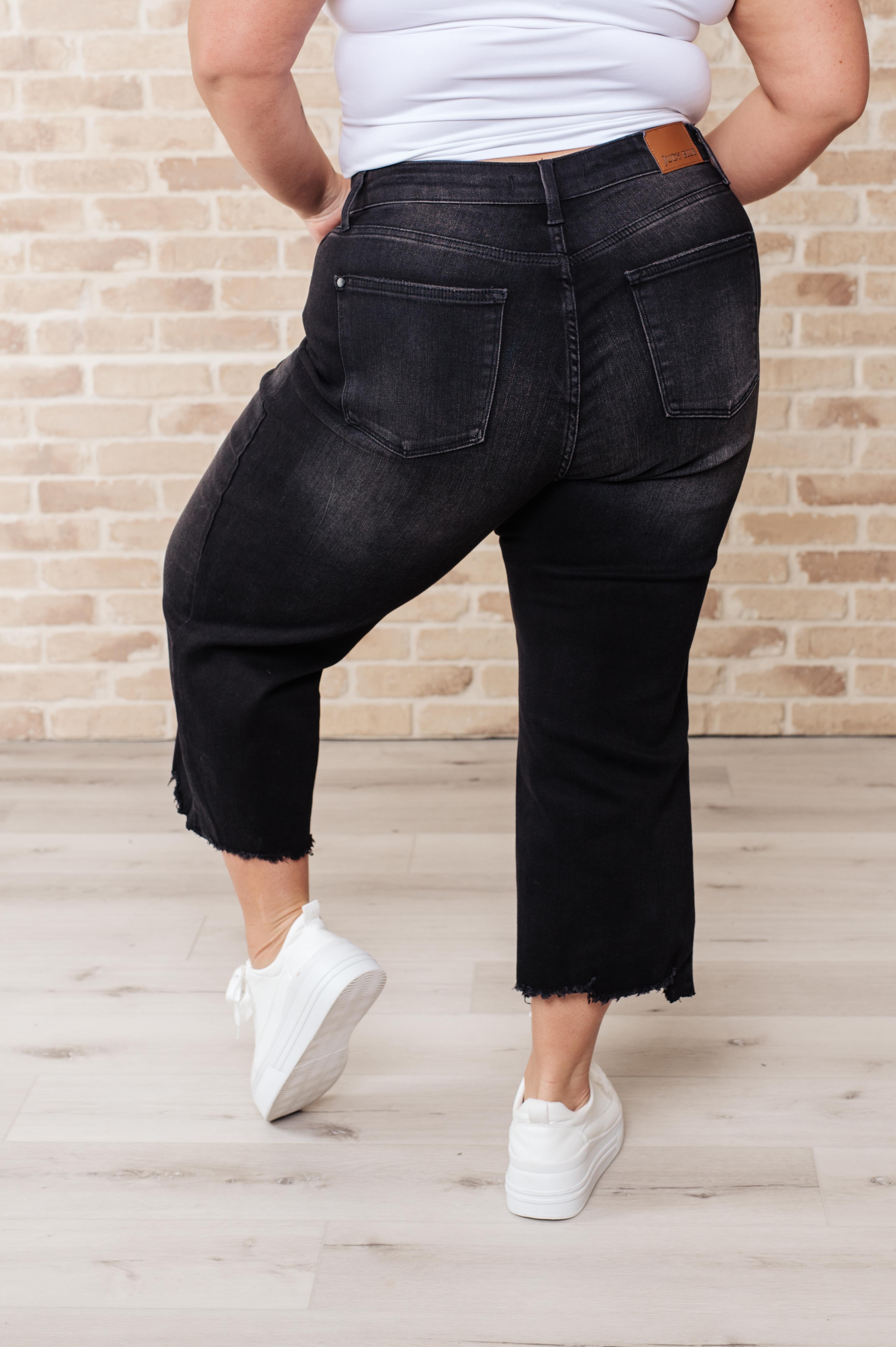 Ryan High Rise Button Fly Wide Leg Crop Jeans - Women's Vintage Denim Pants for Casual & Street Style Outfits | Perfect for Everyday Wear, Date Nights & Boho Fashion
