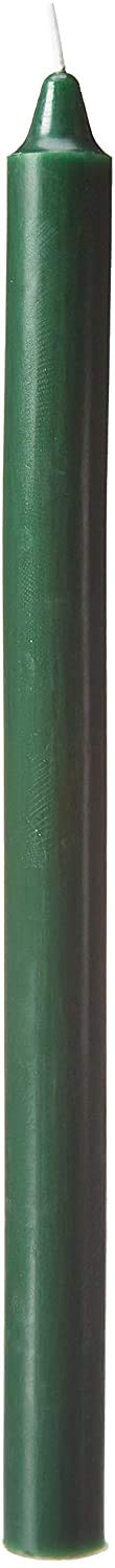 Root Candles Unscented Smooth Arista 12-Inch Dinner Candles (12-Pack) - Dark Green for Elegant Dining, Romantic Dinners & Holiday Decorations