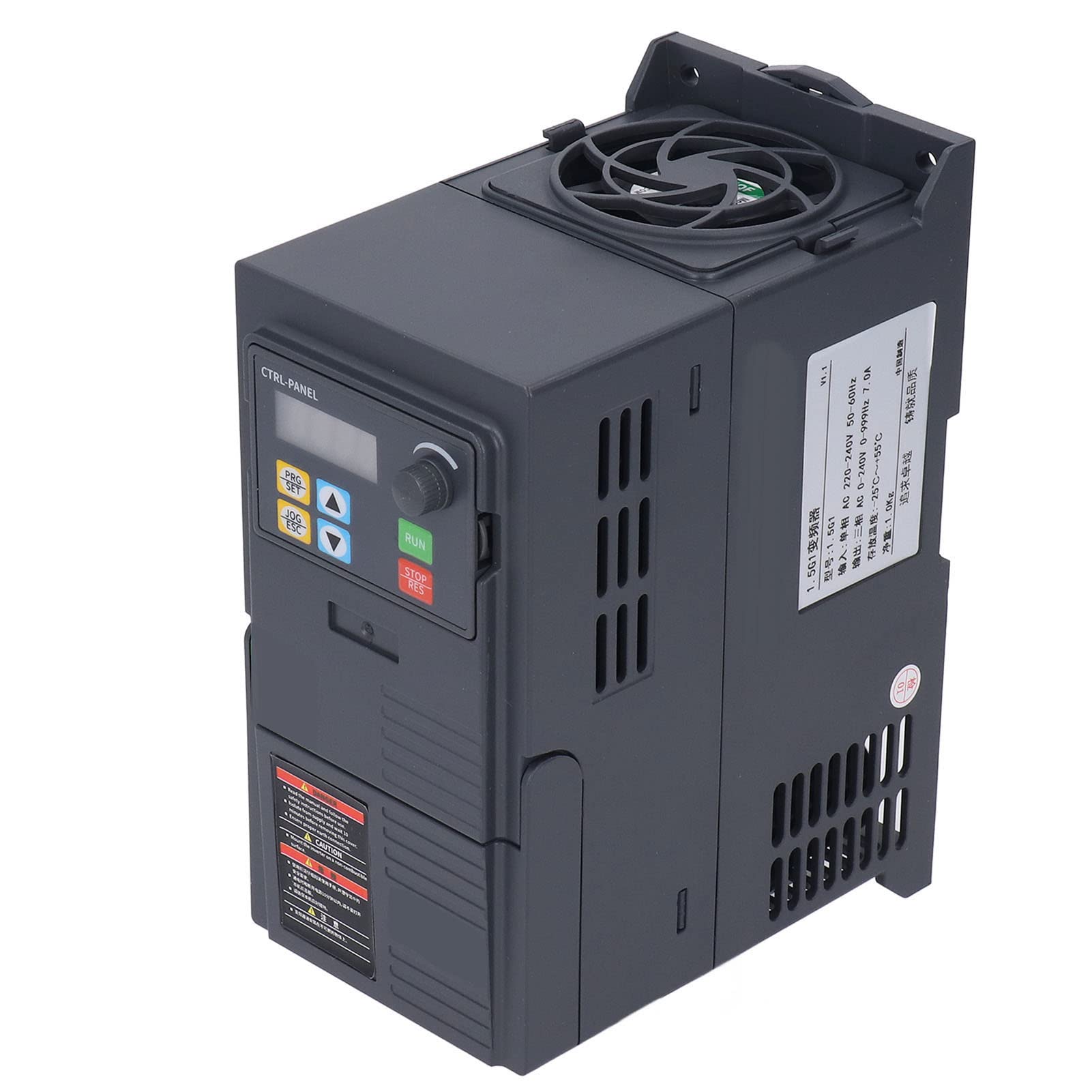 220-240V Single Phase to Three Phase VFD Converter, 2.2KW Variable Frequency Drive with 0-240V Output for Motor Control - Perfect for CNC, Lathes, Pumps & Industrial Automation