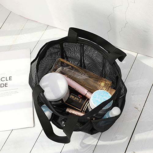 Women's Beach Bag with Multiple Pockets - Hanging Mesh Makeup Travel Organizer - Portable Multifunctional Swimming Tote for Pool, Vacation & Gym