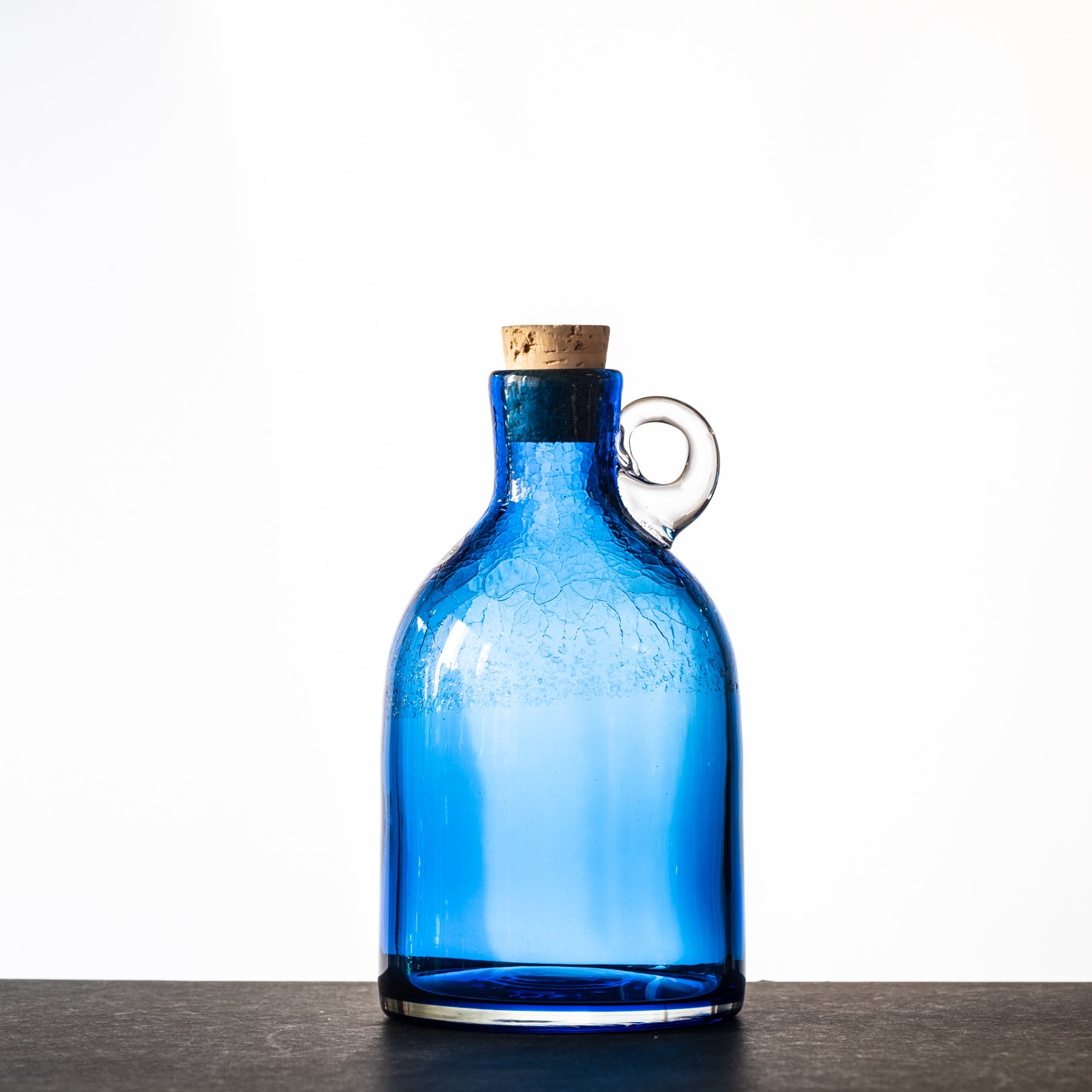 3115M Medium Moonshine Jug in Azure Blue - Vintage Style Ceramic Liquor Bottle for Whiskey, Bourbon & Home Bar Decor - Perfect for Rustic Kitchen, Barware Collection & Gift Giving
