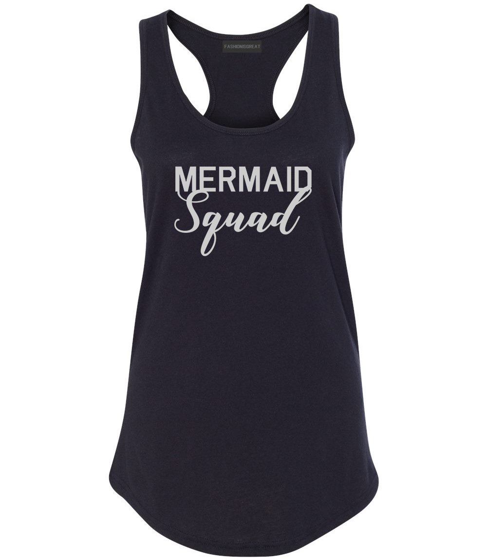 Mermaid Squad Bachelorette Party Tank Top for Women - Comfortable Racerback Design for Beach Parties, Girls Night Out & Summer Events