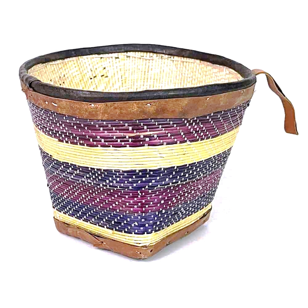 Handwoven Mossi Straw Basket - Natural Eco-Friendly Storage Basket for Home Decor, Laundry, Picnic & Beach - Perfect for Organizing Blankets, Toys & More